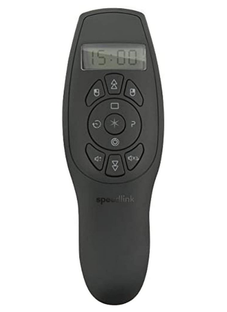 SPEEDLINK - Speedlink ACUTE SUPREME Presenter - Wireless - Integrated Laser Pointer - 11 Control Buttons - Air Mouse Mode - Timer Function, Black - Image 1