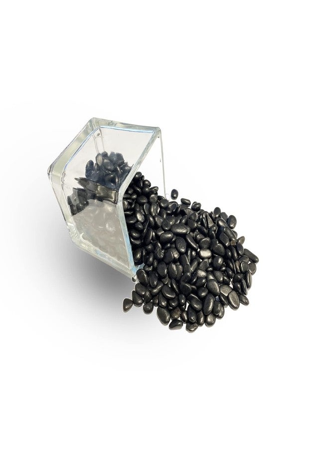 WGVI WGV Mini Black Rock Pebbles, 1 lb, Decorative Ornamental Gravel Stone, Accent Vase Filler for Landscaping, Succlents, Aquarium and Terrarium, Crafting for Home Decor, 1 Plastic Bag - Image 1