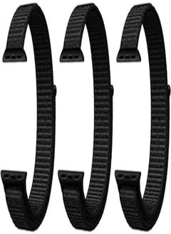 Strap watch nylon 3 pieces for apple watch size 38/40 black