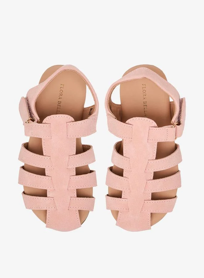 Flora Bella By Shoexpress PINK Girls Hook & Loop Sandals for Women | Best Price UAE