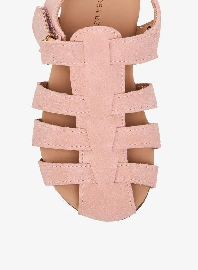Flora Bella By Shoexpress PINK Girls Hook & Loop Sandals for Women | Best Price UAE