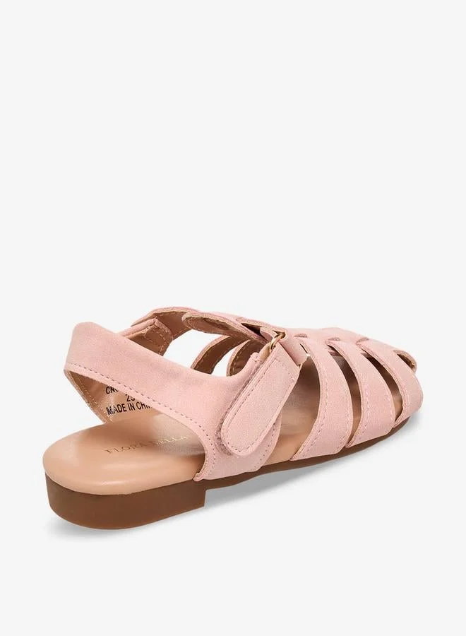 Flora Bella By Shoexpress PINK Girls Hook & Loop Sandals for Women | Best Price UAE