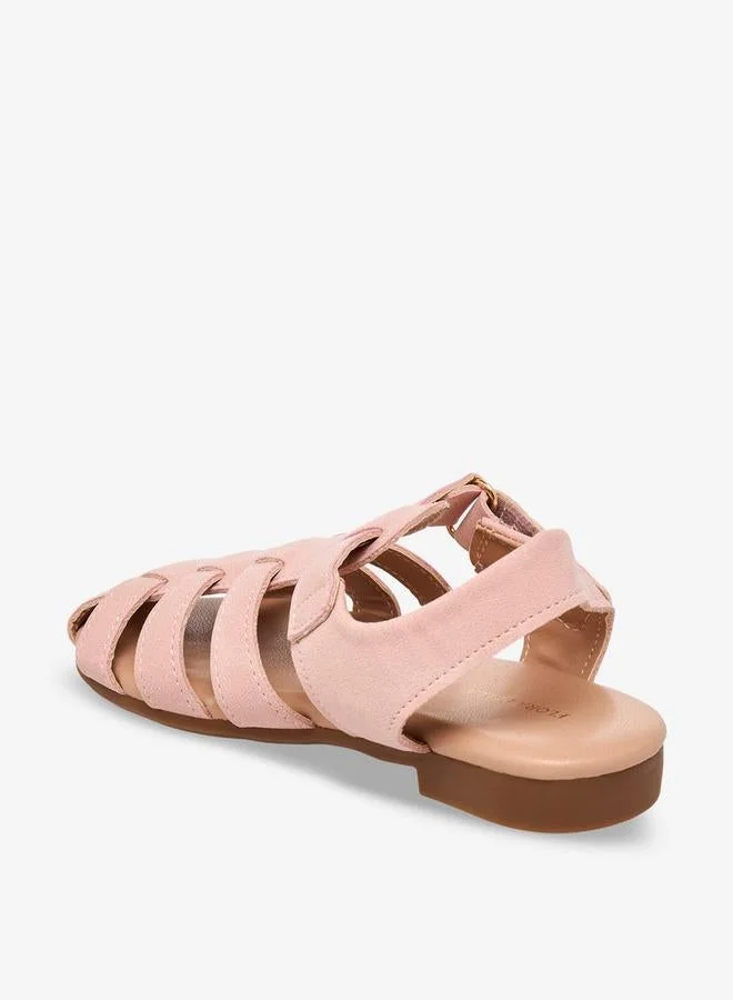 Flora Bella By Shoexpress PINK Girls Hook & Loop Sandals for Women | Best Price UAE