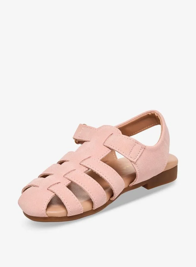 Flora Bella By Shoexpress PINK Girls Hook & Loop Sandals for Women | Best Price UAE