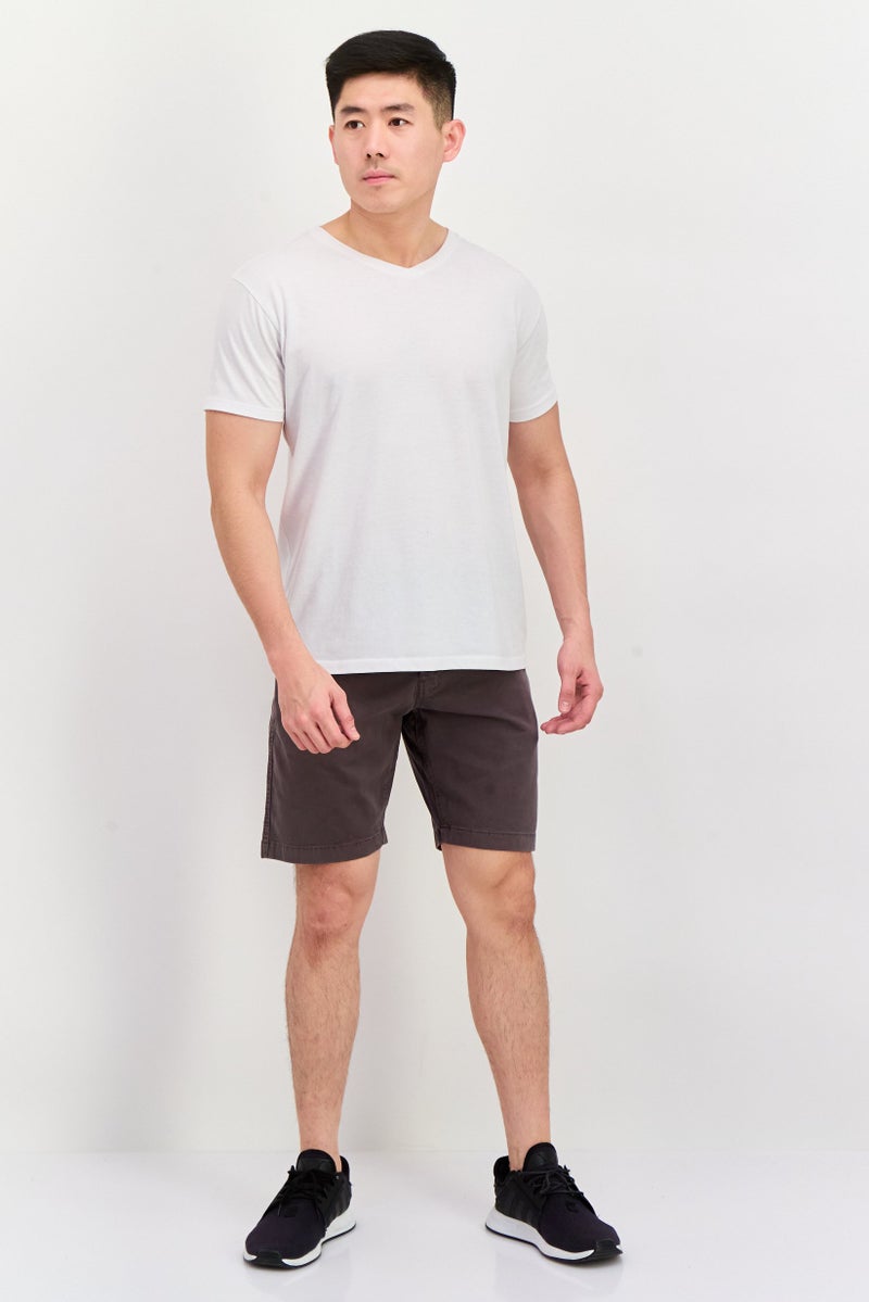 Original Paperbacks Men 9 Inseam Solid Chino Shorts, Brown  - Image 3