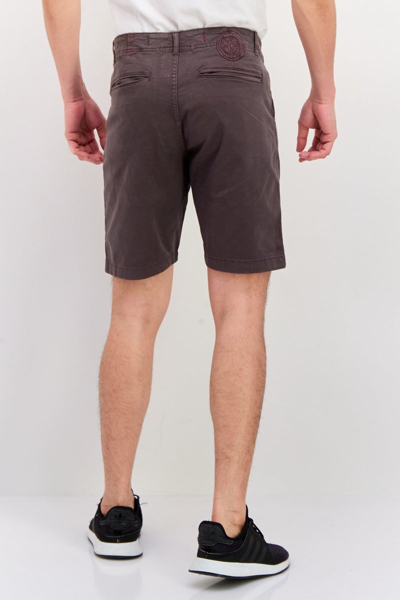 Original Paperbacks Men 9 Inseam Solid Chino Shorts, Brown  - Image 4