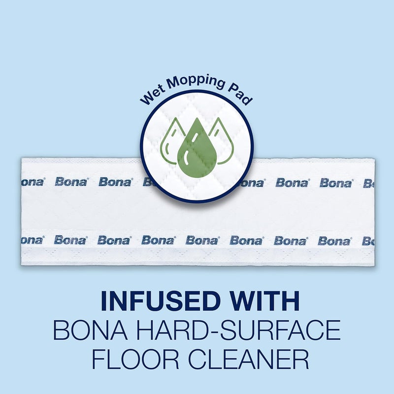 Bona Multi-Surface Disposable Wet Cleaning Pads - 12-Pack - Image 3