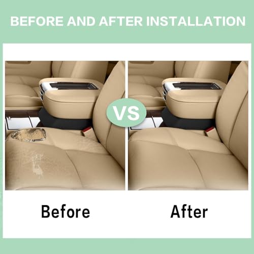 FZJDSD Tan Perforated Driver or Passenger Side Bottom Replacement Leather Seat Cover Compatible with Cadillac Escalade 2009-2014 Chevy Tahoe Suburban Avalanche Silverado GMC 2009-2014 - Image 2