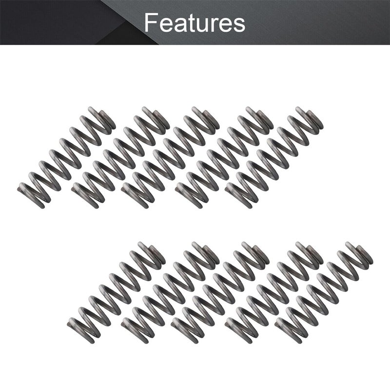 Stainless Steel Spring, Metal Springs 100pcs Wire Dia 0.3-0.5mm Return Spring, Metal Spring Steel 4-6mm OD, Mini Steel Springs Long 10-30mm(0.5mm*6mm*30mm) - Image 5
