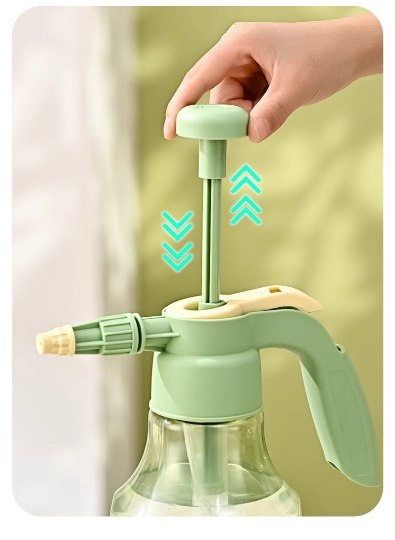 HOMESTAR 1.5L Green Pressure Sprayer Bottle | PET+PP Dual-Mode Adjustable Nozzle | 3-in-1 For Garden/Car Wash/Disinfection | Mist & Jet Spray Settings | Eco-Friendly Corrosion-Resistant Material | Ergonomic Non-Slip Handle | Indoor/Outdoor Cleaning Tool | With Leak-Proof Lock - Image 5