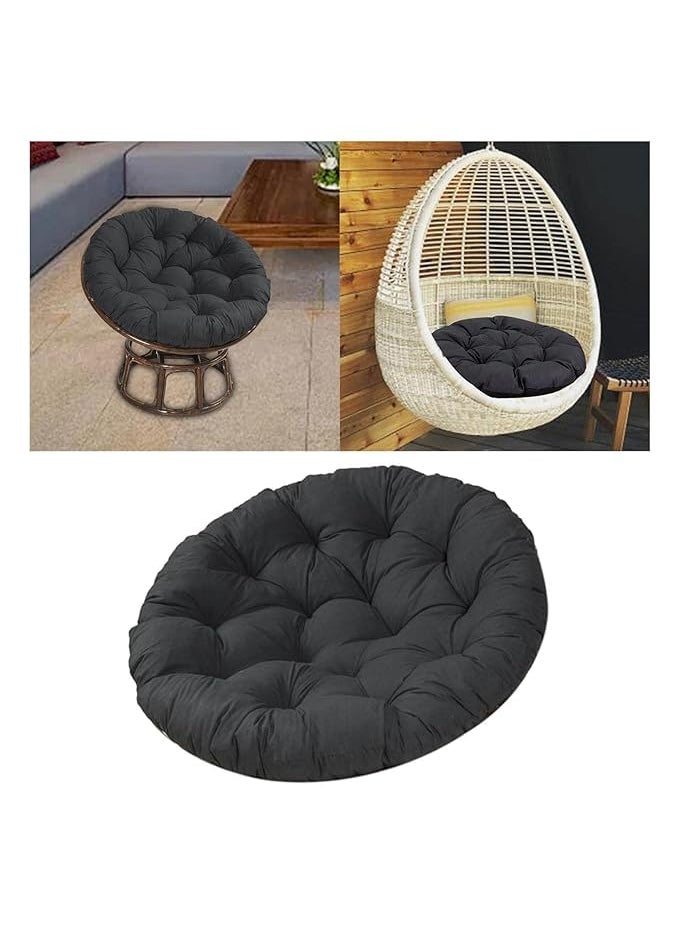 ANAND INDIA GROUPS ANAND INDIA GROUPS Round Cushion for Swing Chair for Outdoor Indoor Hammock Balcony Garden Patio Swing Hammock ChairBlack  - Image 2