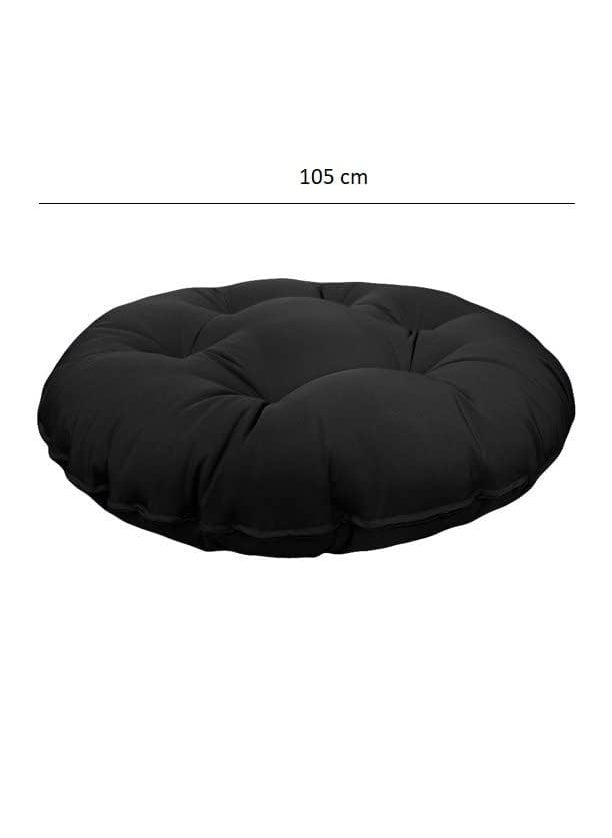 ANAND INDIA GROUPS ANAND INDIA GROUPS Round Cushion for Swing Chair for Outdoor Indoor Hammock Balcony Garden Patio Swing Hammock ChairBlack  - Image 4