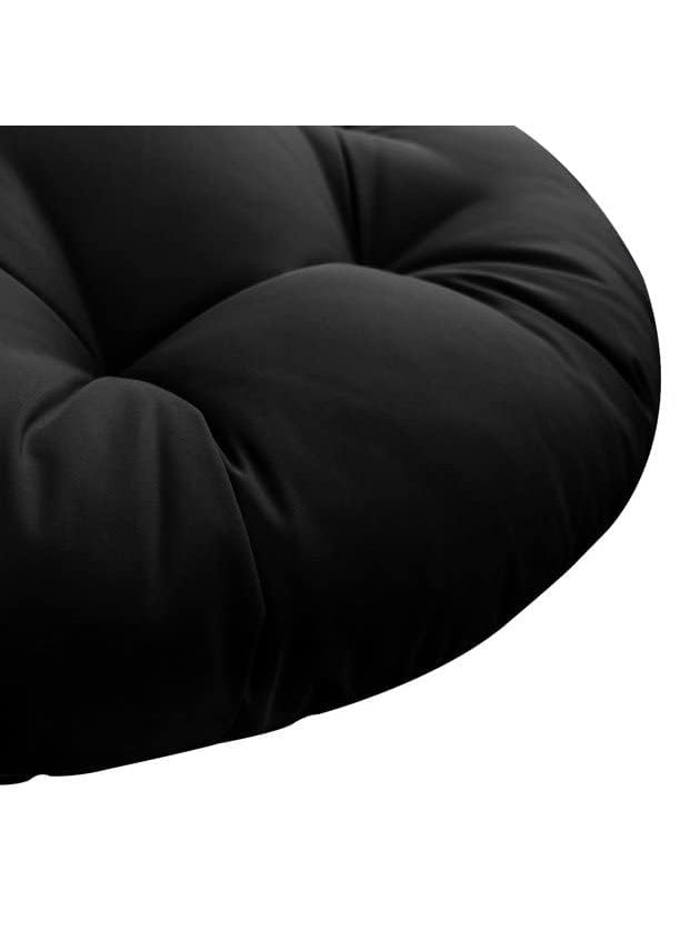 ANAND INDIA GROUPS ANAND INDIA GROUPS Round Cushion for Swing Chair for Outdoor Indoor Hammock Balcony Garden Patio Swing Hammock ChairBlack  - Image 5