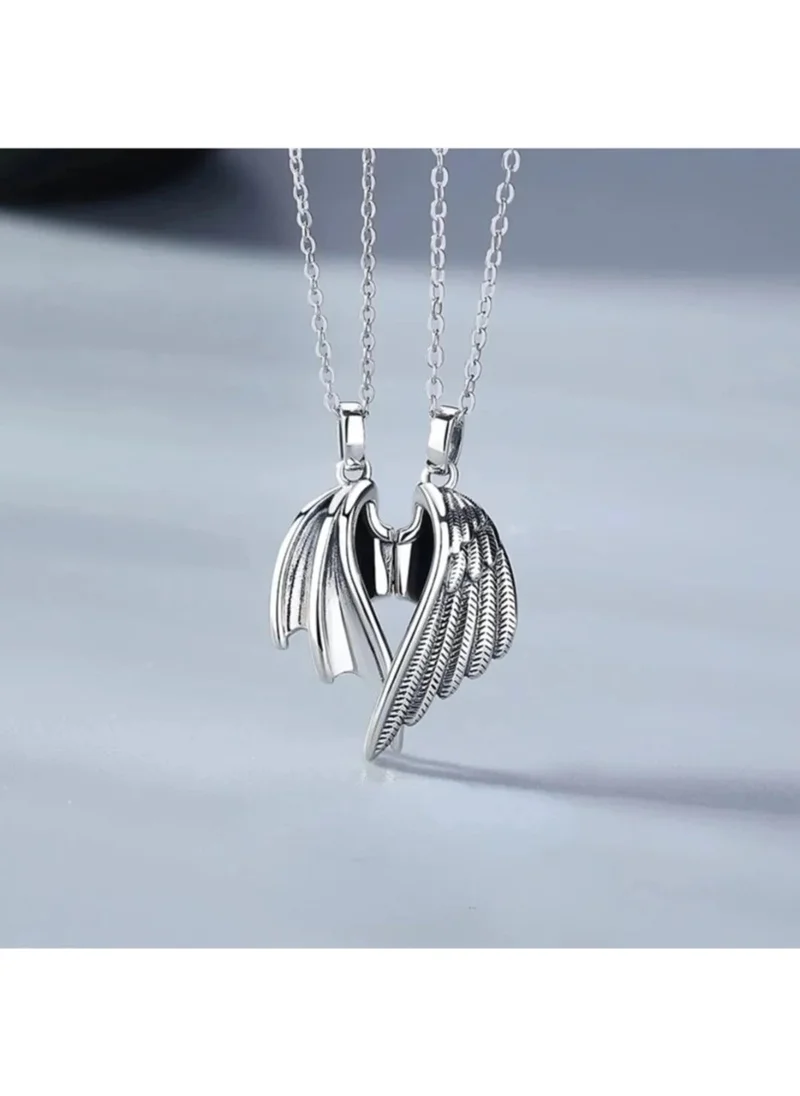تيزجيلسين Angel Figured 2-Piece Magnet Necklace