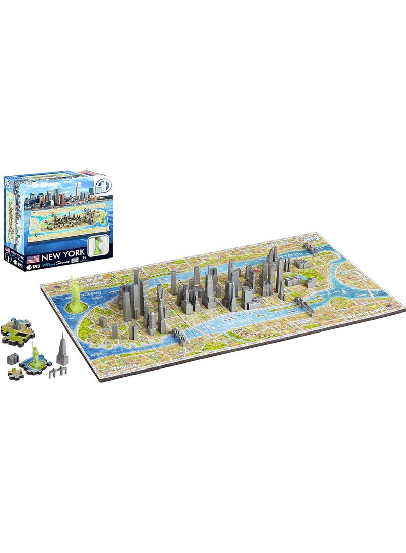 4D Cityscape Mini Puzzle-New York-193 Pieces - Image 1