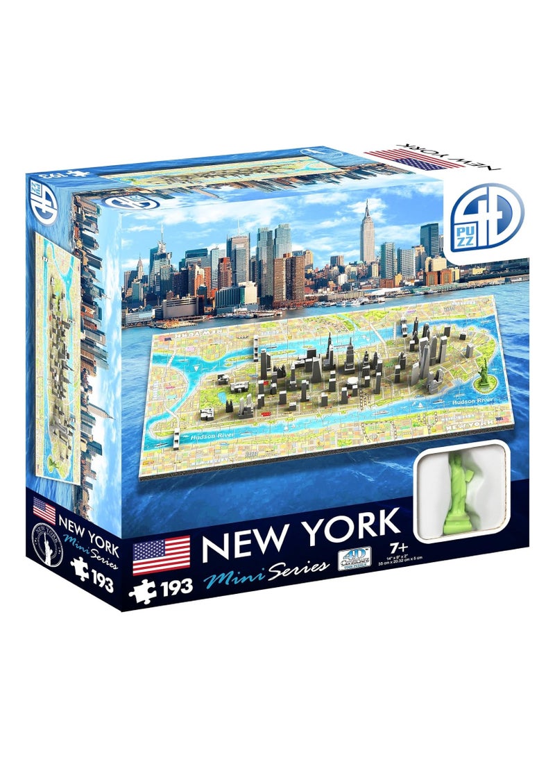 4D Cityscape Mini Puzzle-New York-193 Pieces - Image 2