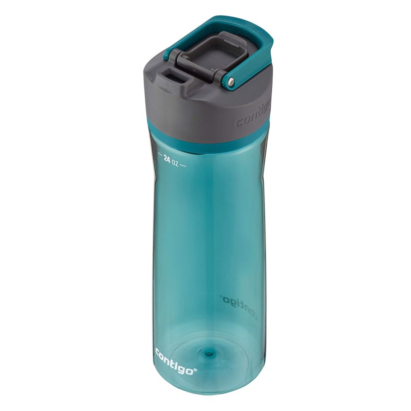 Contigo AUTOSEAL Cortland 24oz Water Bottle, BPA-Free Plastic, Spill, Leak-Proof Lid, and Carry Handle, Dishwasher Safe, Spirulina - Image 2