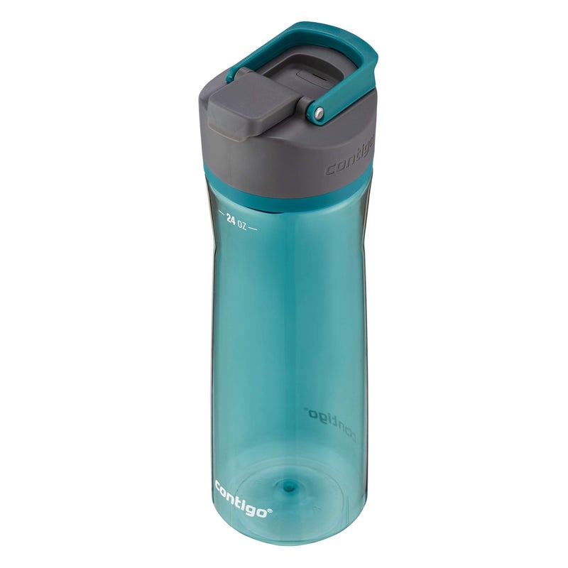 Contigo AUTOSEAL Cortland 24oz Water Bottle, BPA-Free Plastic, Spill, Leak-Proof Lid, and Carry Handle, Dishwasher Safe, Spirulina - Image 3
