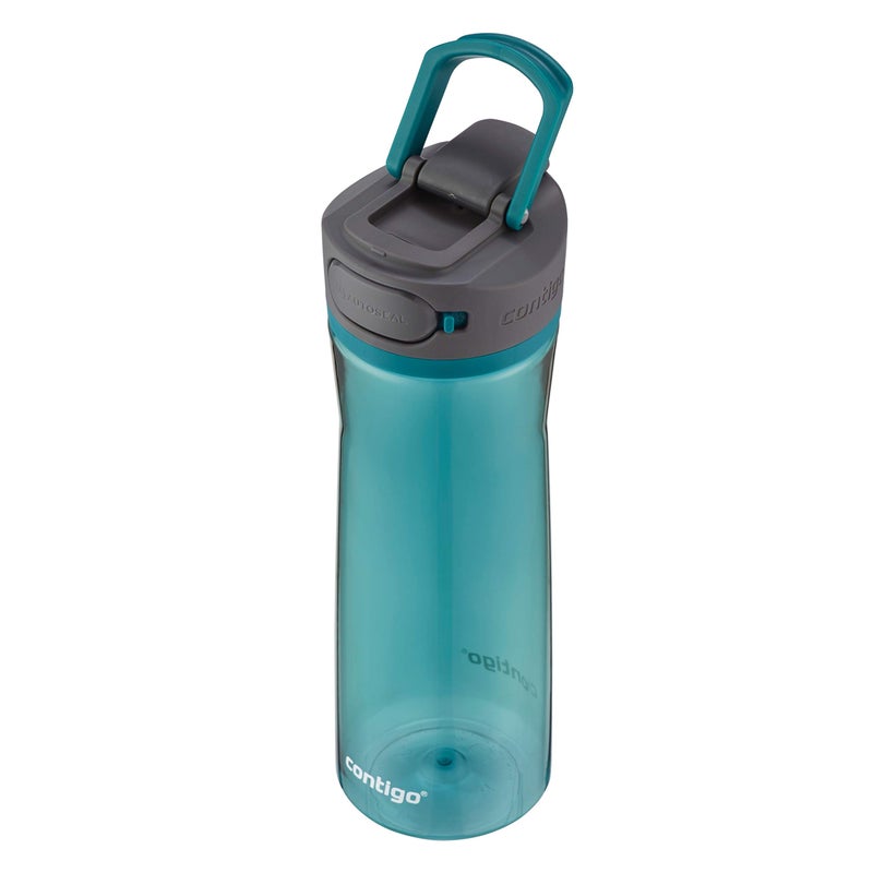 Contigo AUTOSEAL Cortland 24oz Water Bottle, BPA-Free Plastic, Spill, Leak-Proof Lid, and Carry Handle, Dishwasher Safe, Spirulina - Image 4