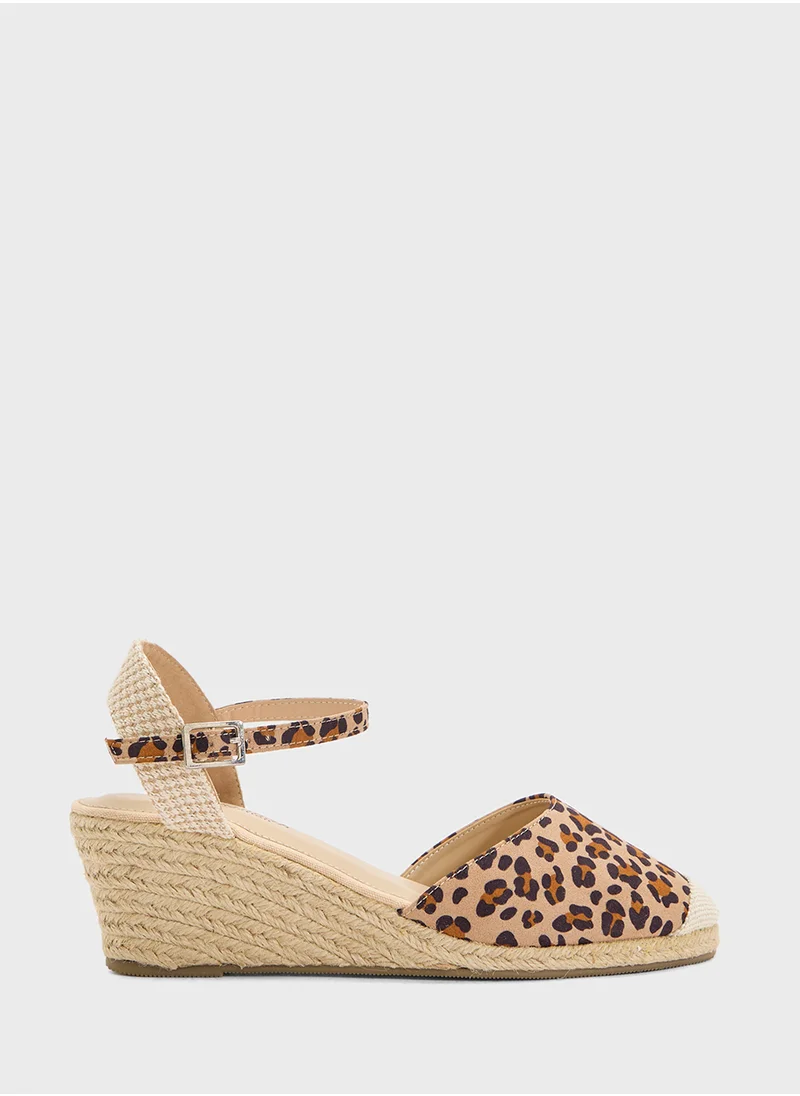 ايلا Mid Heel Classic Espradille Wedge