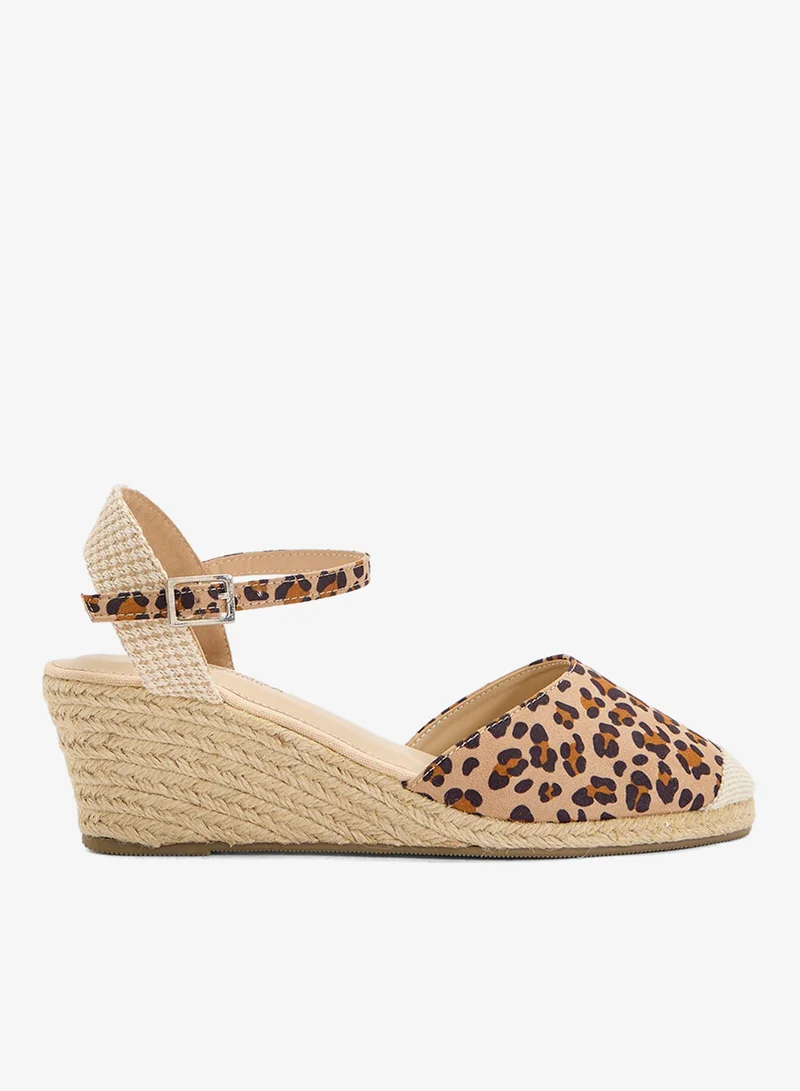 Mid Heel Classic Espradille Wedge