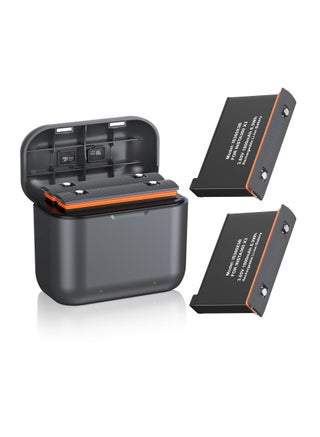 2-Pack Replacement Batteries for Insta360 X3 (1800mAh) with Dual Slot USB Fast Charger Hub - High Capacity Compatible with Insta360 X3 Action Camera (Fully Compatible with Original) - pzsku/Z73DCD238F07AE8AFB53BZ/45/_/1725939321/7f34287d-b5a5-4fe2-9383-867124c58deb