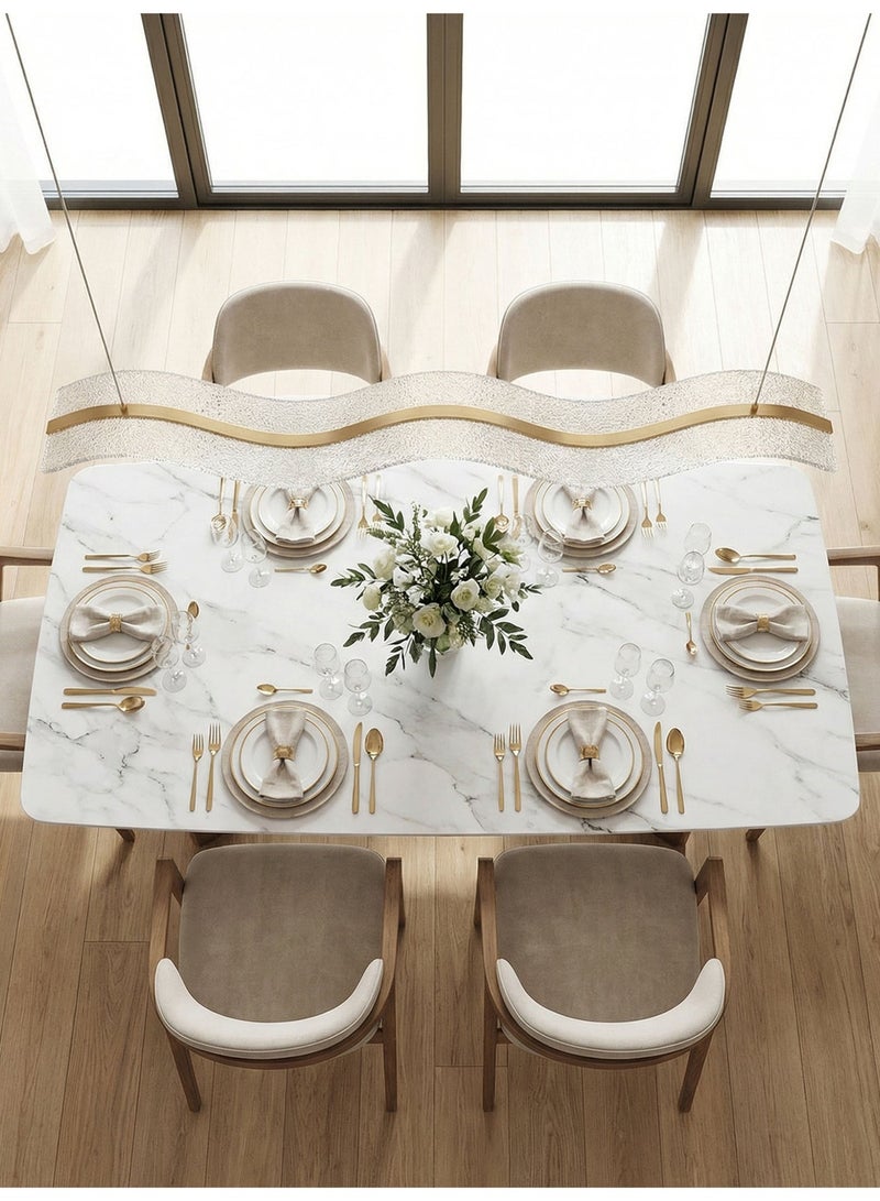 Gold LED Pendant Light,Ribbon Chandelier, Acrylic Pendant Light,Chandelier Ceiling Light,Wrought Iron Aluminum Acrylic,Suitable For Kitchen Islands,Bedrooms,Living Rooms,Studies,And Offices. - Image 4