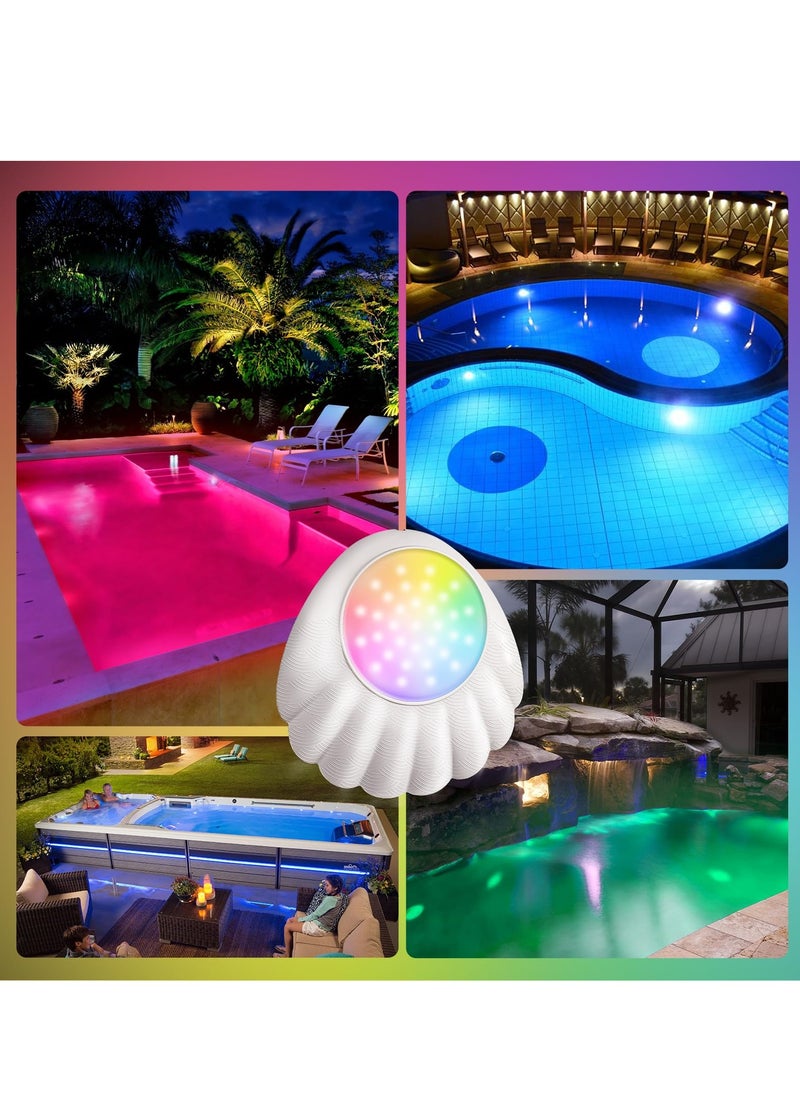 KASTWAVE Pool Lights with APP Control, Submersible LED Pool Lights, Pond Lights, Lights with IP68 Waterproof, 16 Million Colors, Music Sync, 12V Smart Pool Lights for Inground Above Ground Pool, Hot tub  - Image 5