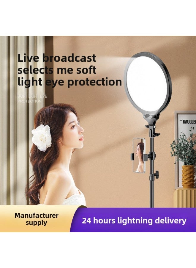 26/35CM Desktop Full Screen Light Makeup Anchor Beauty Rejuvenation Light Live Full Soft Light-Specifications:35cm Single Light + 50cm Disc Light Stand  - Image 2