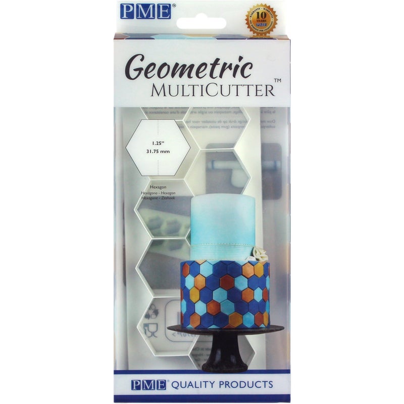PME GMC103 Geometric Multicutter for Cake Design Hexagon Large Size 125Inch