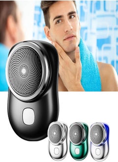 KASTWAVE Portable Electric Shaver Electric Razor for Men Mini-ShavePocket Size Portable ShaverBeard Trimmer for Men Hair Clippers & Hair TrimmerWet and Dry Mens Razor for HomeCarTravel (Black)  - Image 1