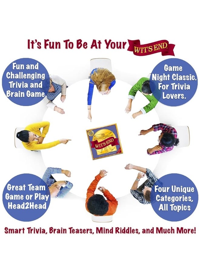 Game Development Group - Wit's End - A Mind Challenging Trivia and Brain-Teasing Game That Will Test Players' Wits & Knowledge - for Adults & Family - Image 1