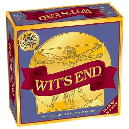 Game Development Group Wits End A Smart MindBending Trivia Brain Teaser Game That Will Challenge Your Wits Knowledge Adult Family Night Fun - Image 1