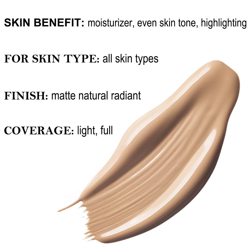 Boobeen Glow BB Cream, Color Correcting Cream, Foundation & Concealer Makeup - Full Coverage Tinted Moisturizer for Oily Skin - Smooths & Evens Skin Tone - Image 2