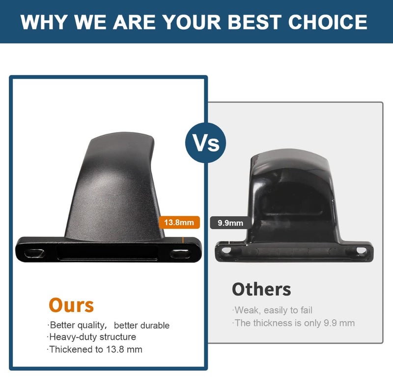 Wonderdriver Roof Rack Cross Bars 220lb Fit for Chevy Chevrolet Bolt EUV 2022 2023 2024 Bolt-EUV, Heavy Duty Aluminum Crossbar Racks Rail Rooftop Carrier Canoe Kayak Bike Cargo Luggage Black - Image 3