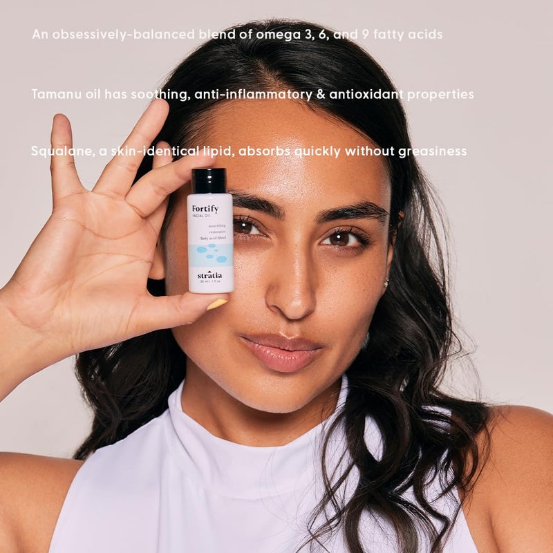 Stratia Fortify - Restorative Facial Oil with Omega Fatty Acids Blend, Nourishing & Non-Greasy for Dry, Combo & Sensitive Skin, 1 Fl Oz - Image 2