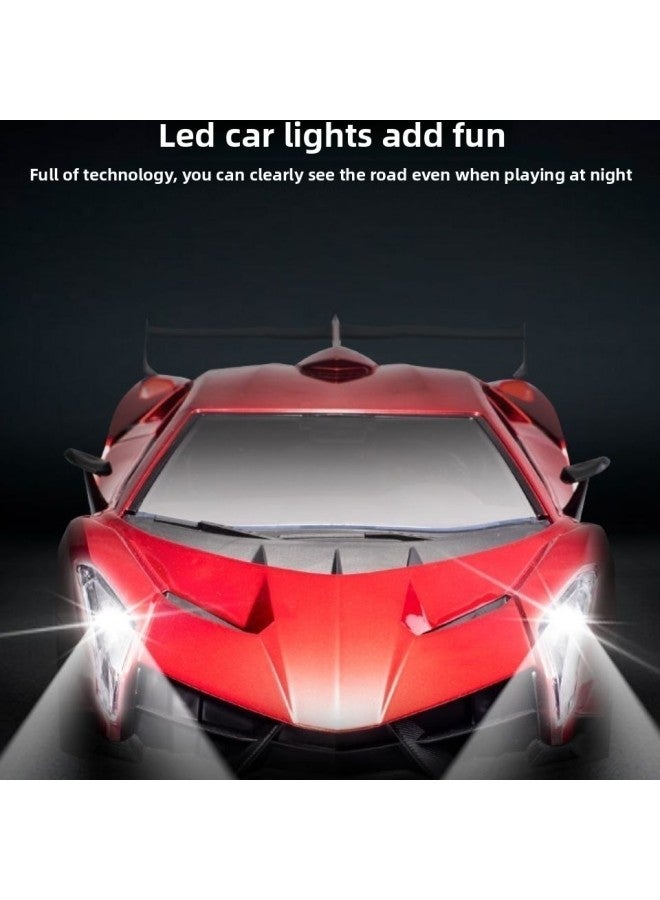 Racing Boy Toy Remote Control Car Change Car Shape King Kong Robot Children's Toy Lambo Oversized Gini-Color:Lamborghini Green Belt Lights-Proportion:Recommended Version (2 Sets Of Rechargeable Batteries + Charger + Remote Control) - Image 4