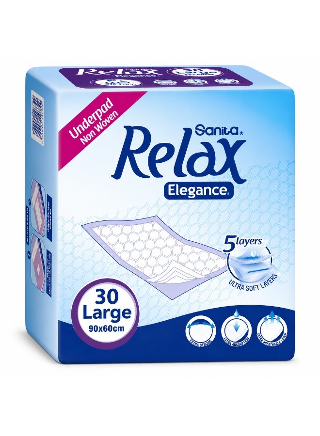 RELAX Dog Training Pads for Urination and Defecation, Quick-Drying Surface, 30-Pack - 60cm x 90cm - Image 4