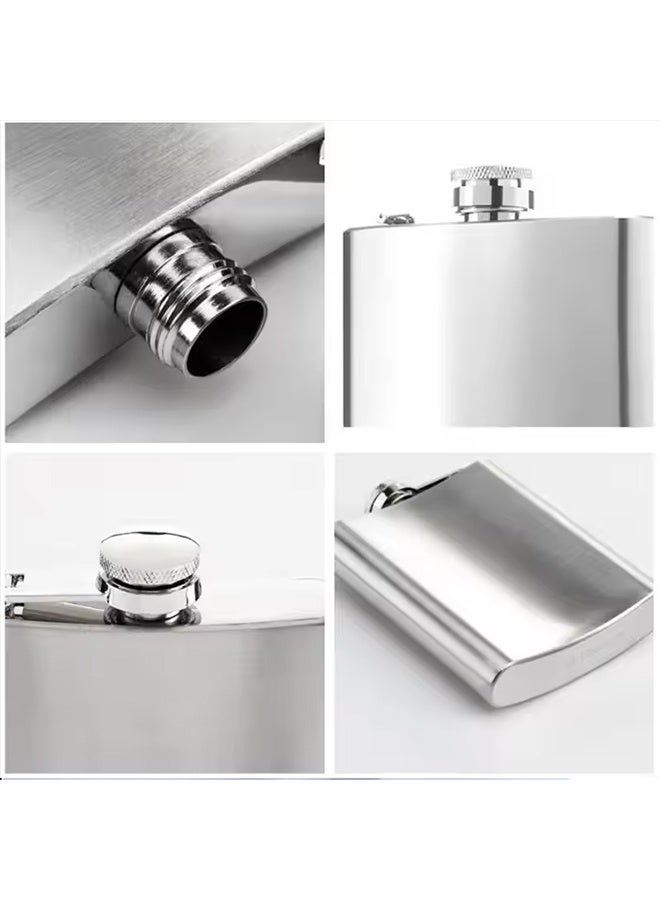Hip Flasks for Liquor, Stainless Steel Leakproof Thin Flasks with Funnel for Men & Women  - Image 4