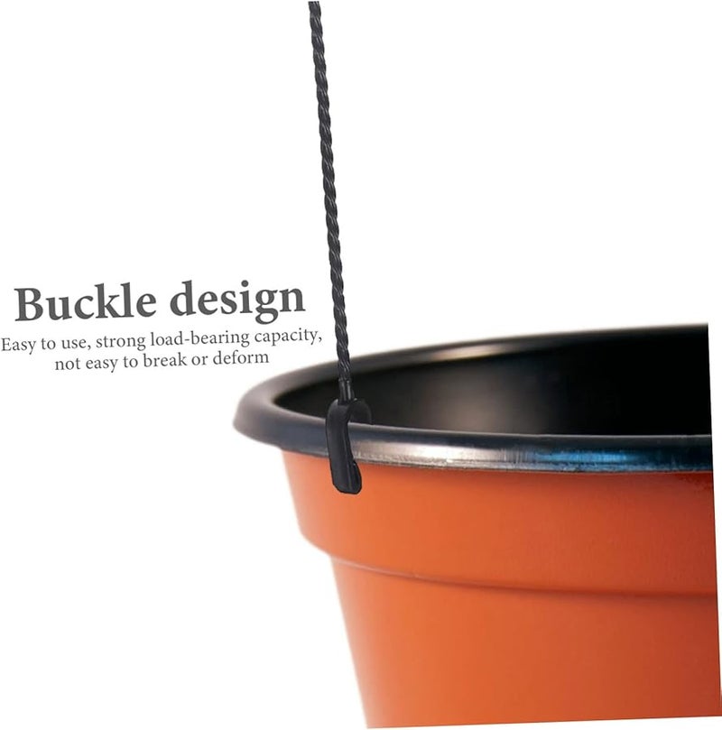 Kisangel 5 قطع خطافات تعليق نباتات سوداء لدعم الأواني الخارجية على الحائط مقاومة للعوامل الجوية - Image 5