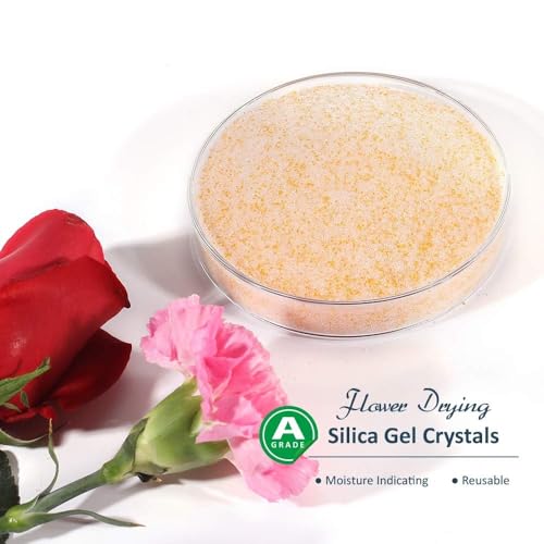 wisedry Silica Gel Crystal for Flowers Drying - 2 LBS, Fine Crystals < 1mm, Color Indicating, Reusable - Image 3