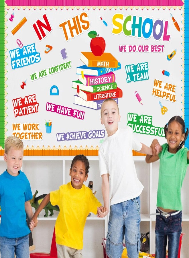 Justforjoyful مجموعة تزيين لوحة الإعلانات التحفيزية من Justforjoyful، ركن تأكيدات الفصل الدراسي، لوحة إعلانات في هذا الفصل الدراسي المدرسي، قصاصات للفصل الدراسي للمدارس الابتدائية، لوازم جدارية منزلية للأبواب - Image 5