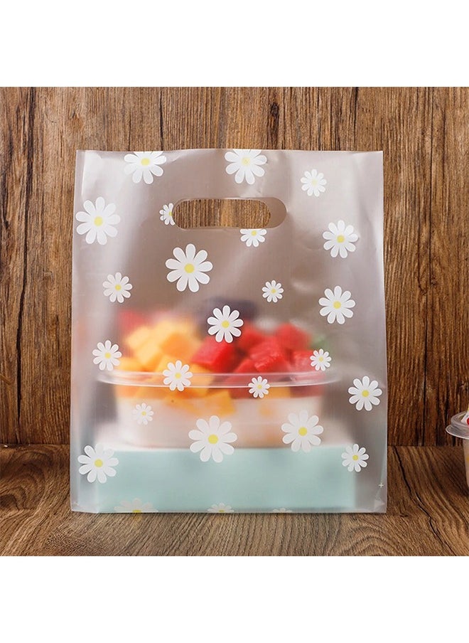 Generic 50-Piece Reusable Plastic Gift Bags with Handles for Wedding and Party Favors, Candy and Cake Packaging (18*10*25cm)  - Image 3