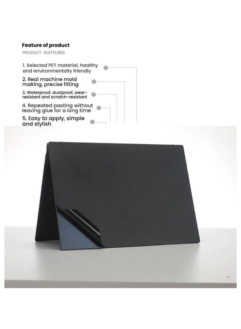 حافظة ملصقات متوافقة مع Asus ZenBook 14 OLED 2025 (UX3405C) مقاس 14 بوصة - ملصقات مقاومة للخدوش مع أفلام حماية ثلاثية الجوانب - Image 3