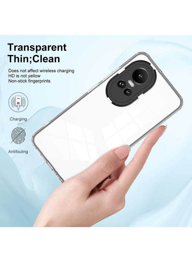 S-TOP Case For OPPO Reno10 5G/Reno10 Pro 5G 3 in 1 Clear TPU Color PC Frame Phone Case - Image 4