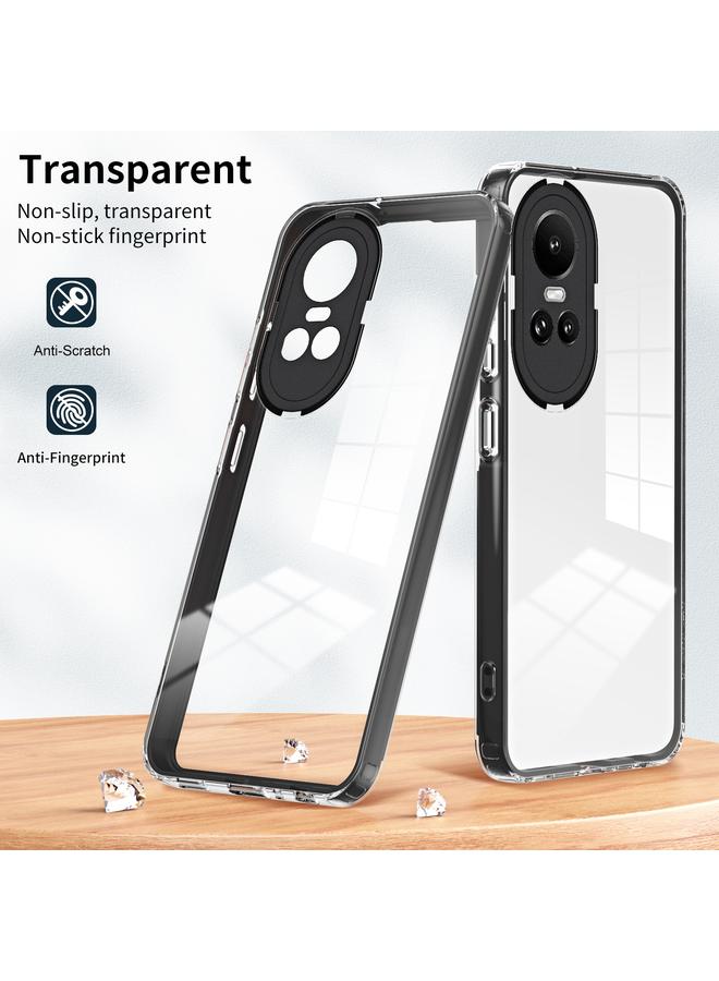 S-TOP Case For OPPO Reno10 5G/Reno10 Pro 5G 3 in 1 Clear TPU Color PC Frame Phone Case - Image 2