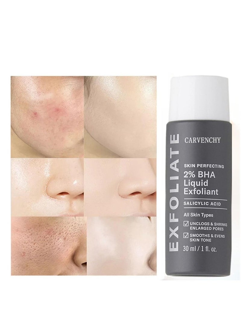 CARVENCHY - Exfoliate for Face Skin Perfecting 2% BHA Liquid Exfoliant Salicylic Acid Facial Exfoliant for Blackheads Wrinkles Fine Lines Shrinks Enlarged Pores Smooths and Evens Skin Tone 30ml - Image 1