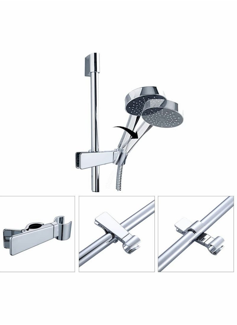 SYOSI Adjustable Shower Head Holder for Slide Bar, Universal 20-25MM O.D Rail Bracket Hand Arm Adapter Slider Clamp Bathroom Replacement Sprayer Mount  - Image 2