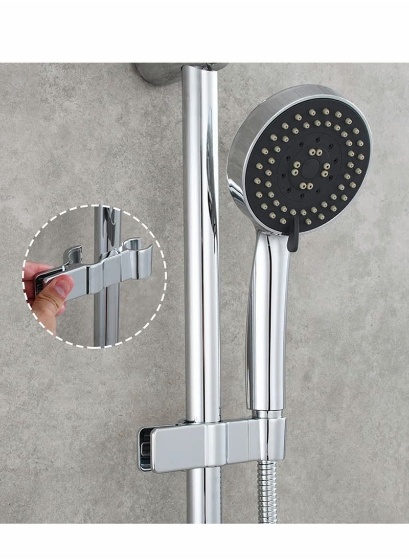 SYOSI Adjustable Shower Head Holder for Slide Bar, Universal 20-25MM O.D Rail Bracket Hand Arm Adapter Slider Clamp Bathroom Replacement Sprayer Mount  - Image 3