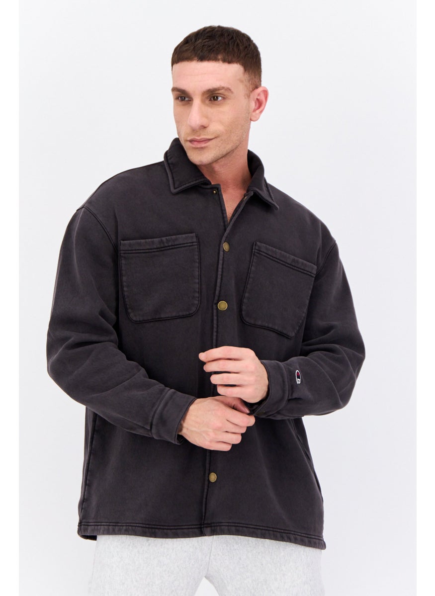 Champion - Men Custom Fit Long Sleeve Outdoor Jacket, Charcoal - Image 1